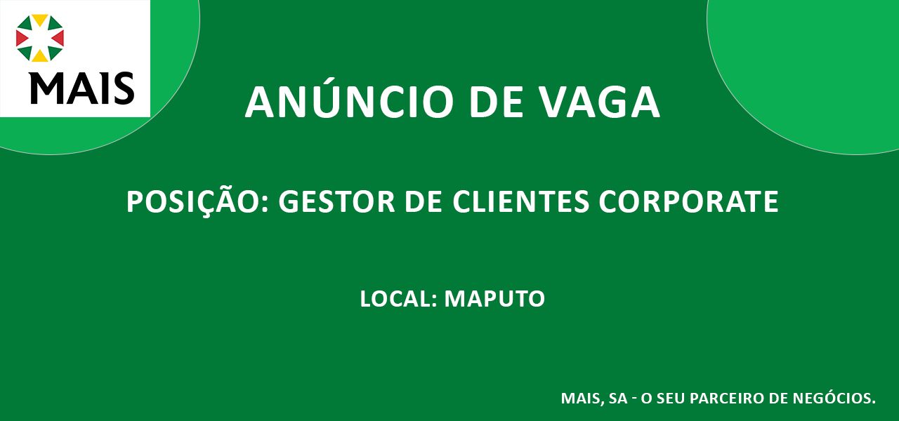Vaga – Gestor De Clientes Corporativos