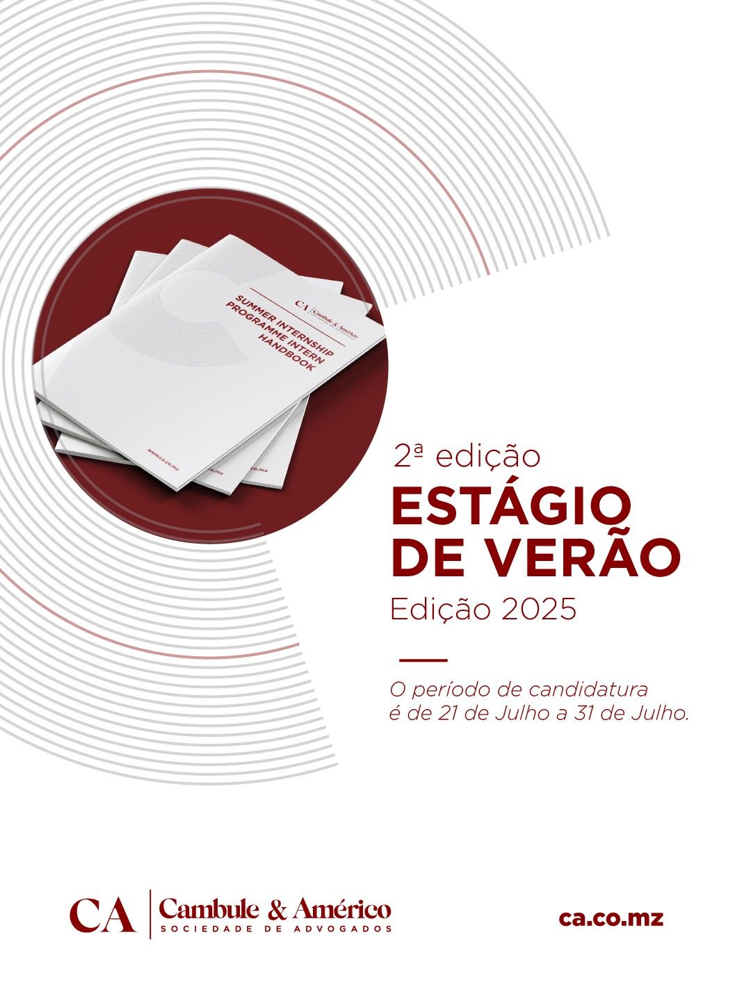 Estágio de Verão – Edição 2025