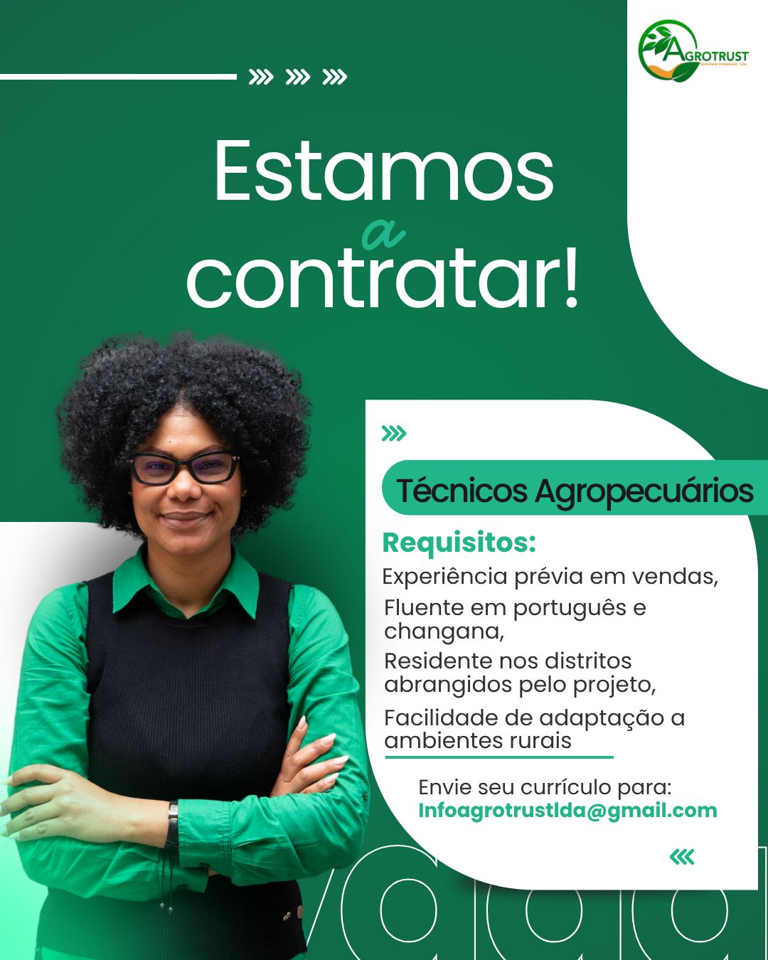 Vagas – Estágio Profissional Remunerado – Técnicos Agropecuários