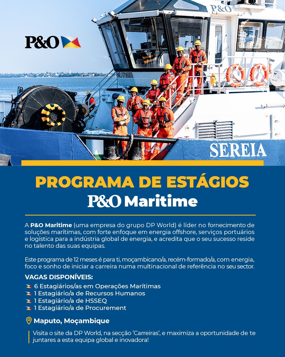 PROGRAMA DE ESTÁGIOS da P&O Maritime