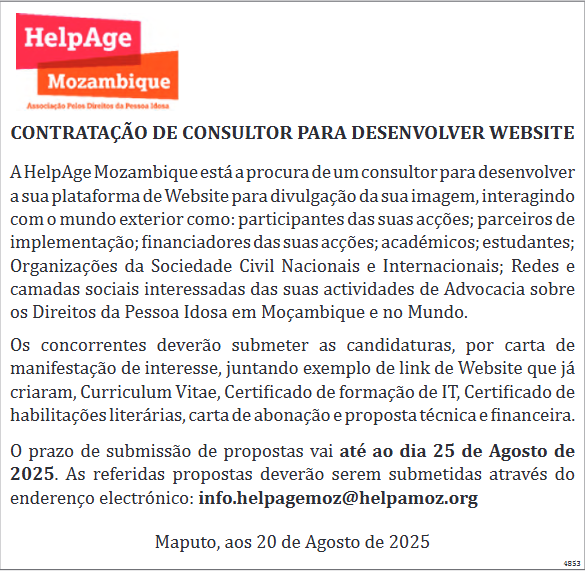 Vaga – Consultor Para Desenvolver Website