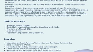Vaga – Estagiário(a) para o departamento de Operações