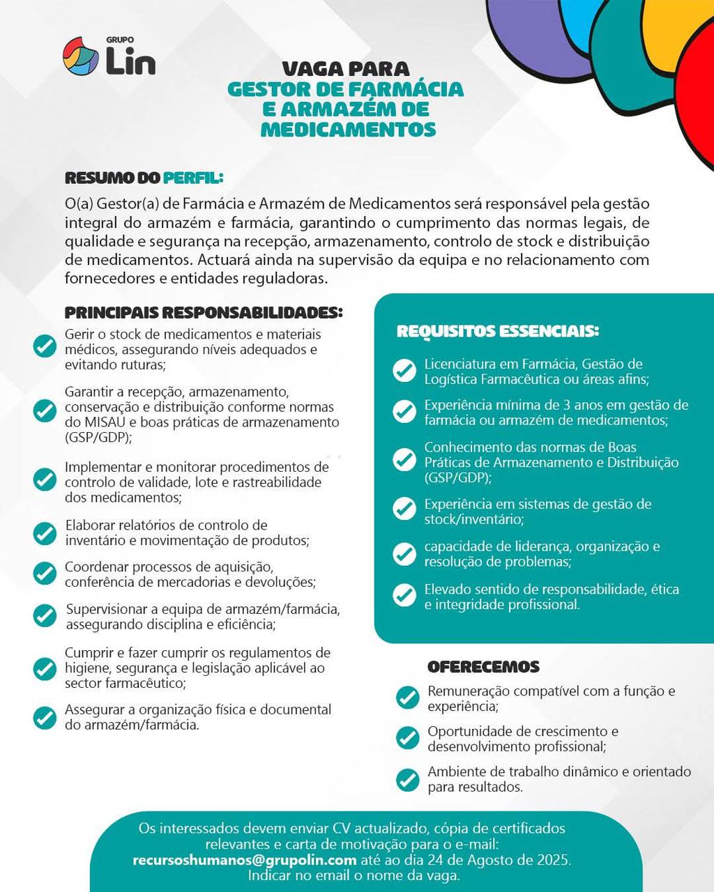Vaga – Gestor de Farmácia e Armazém de Medicamentos