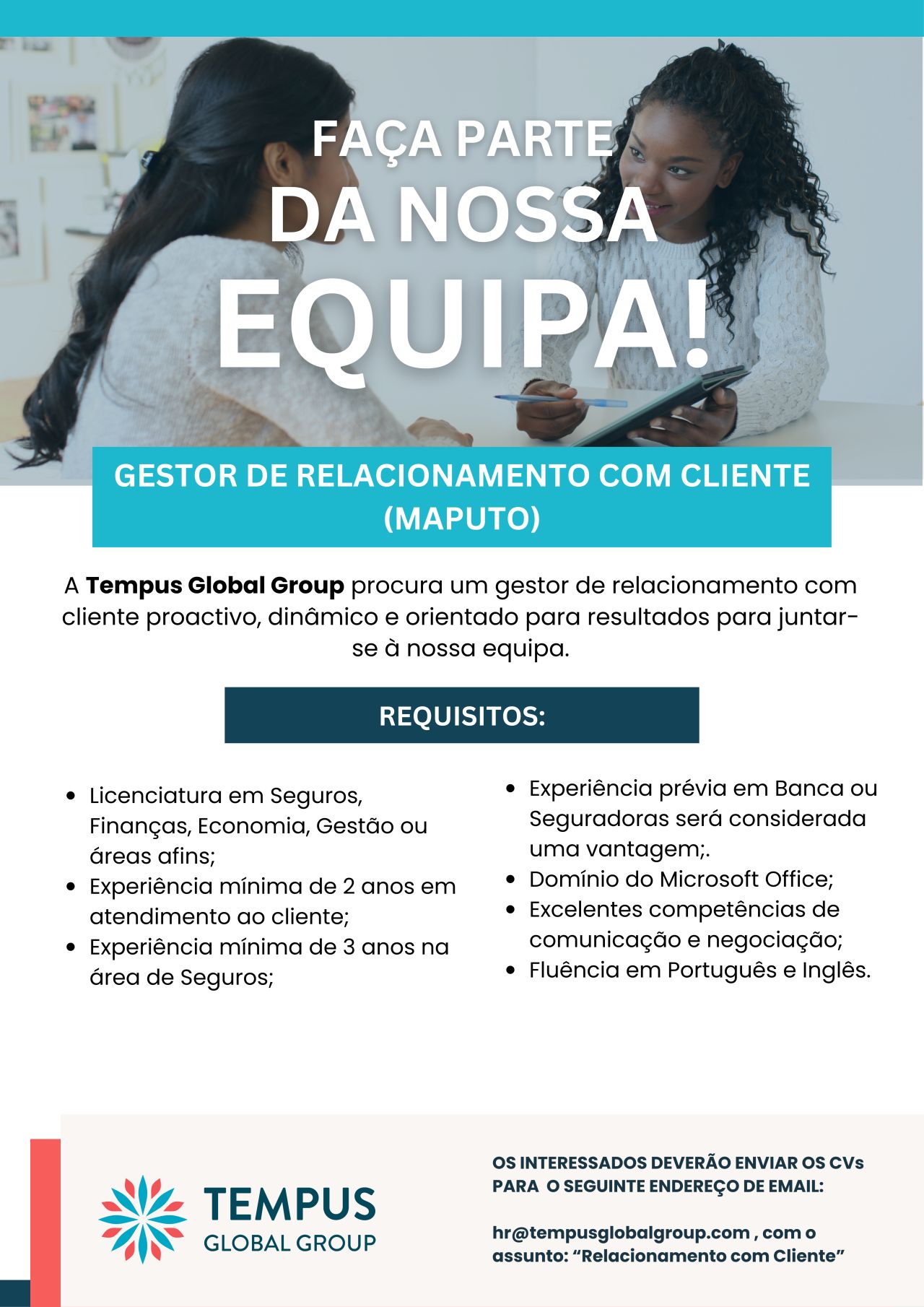 Vaga – Gestor de Relacionamento com Cliente