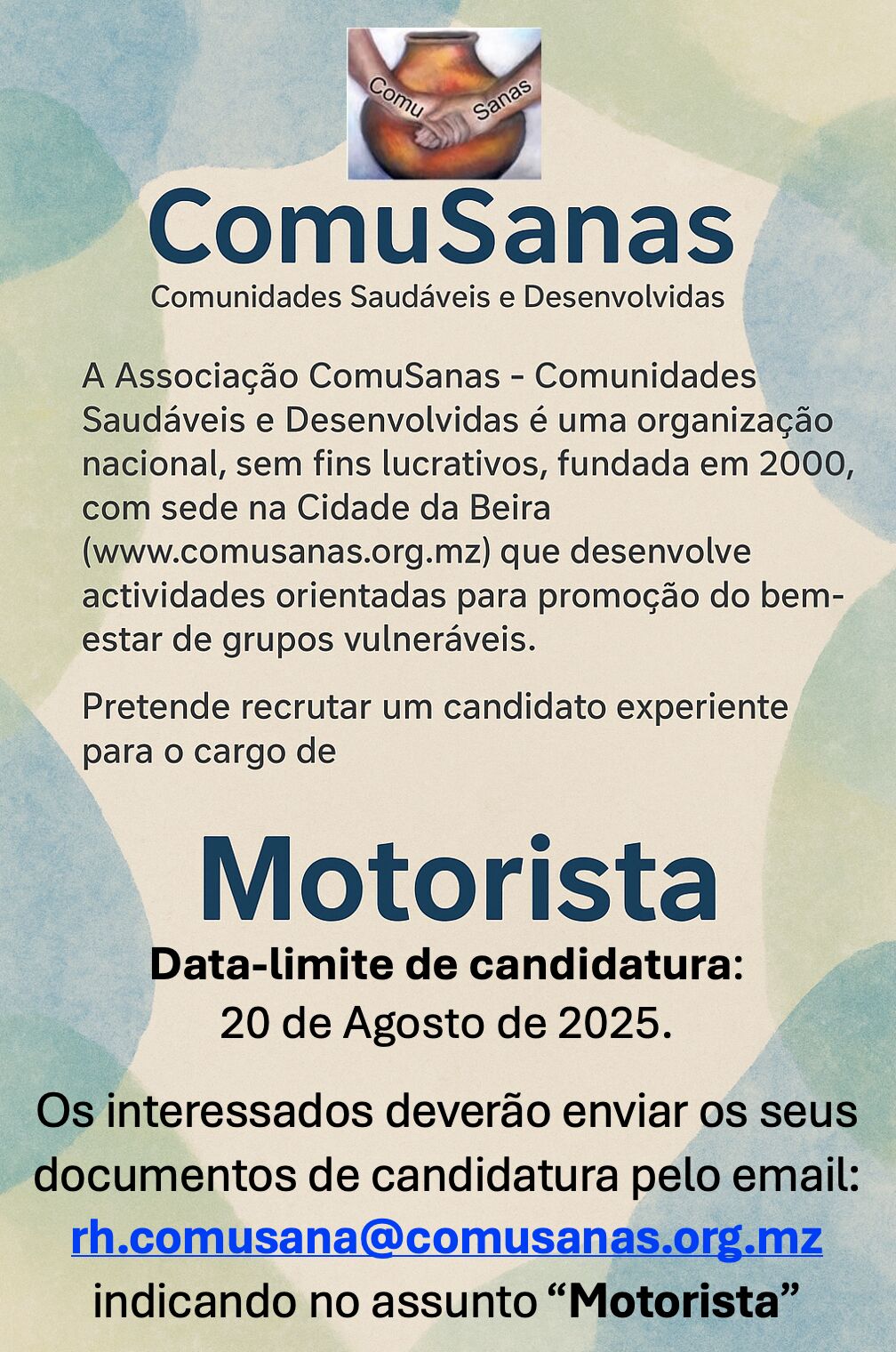 Vaga – Motorista