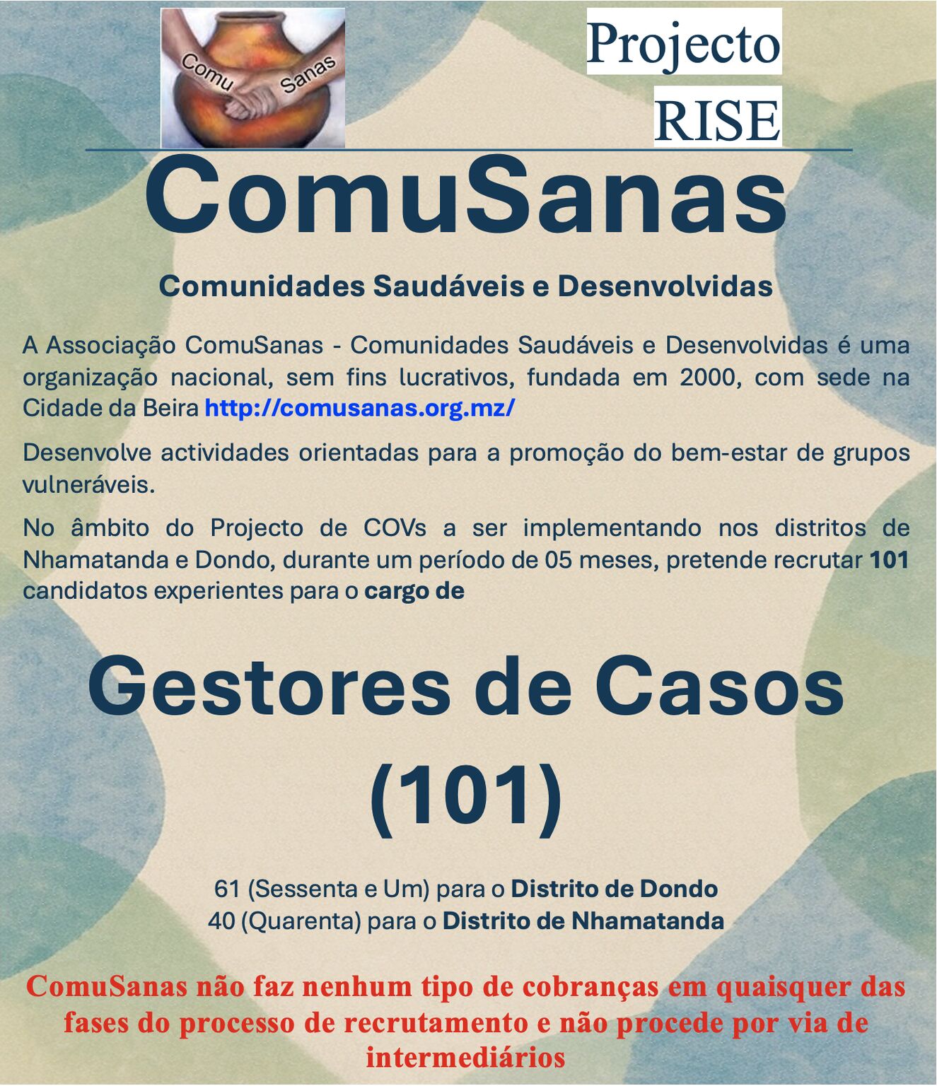 Vagas – (101) Gestores de Caso