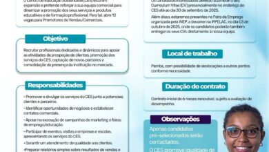 10 vagas para Promotores de Vendas/Comerciais