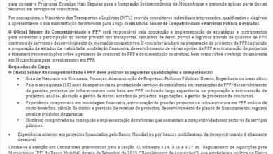 Vaga – Oficial Sénior de Competitividade e PPP