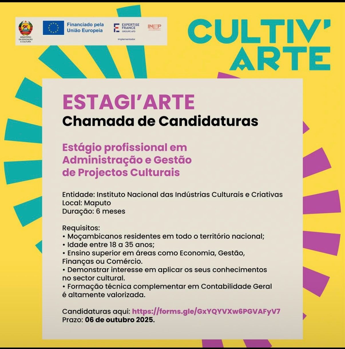 Estágio Remunerado em Administração e Gestão de Projectos Culturais