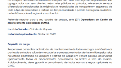 Vaga – (07) Operadores do Centro de  Monitoramento Centralizado (CMC)