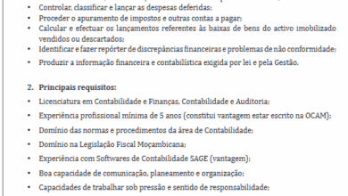 Vaga – Contabilista Sénior