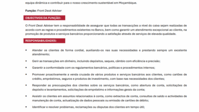 Vaga – Front Desk Adviser
