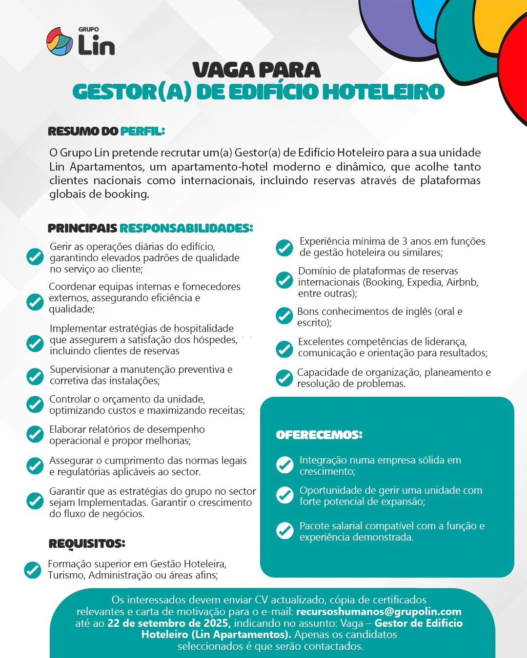 Vaga – Gestor(a) de Edifício Hoteleiro