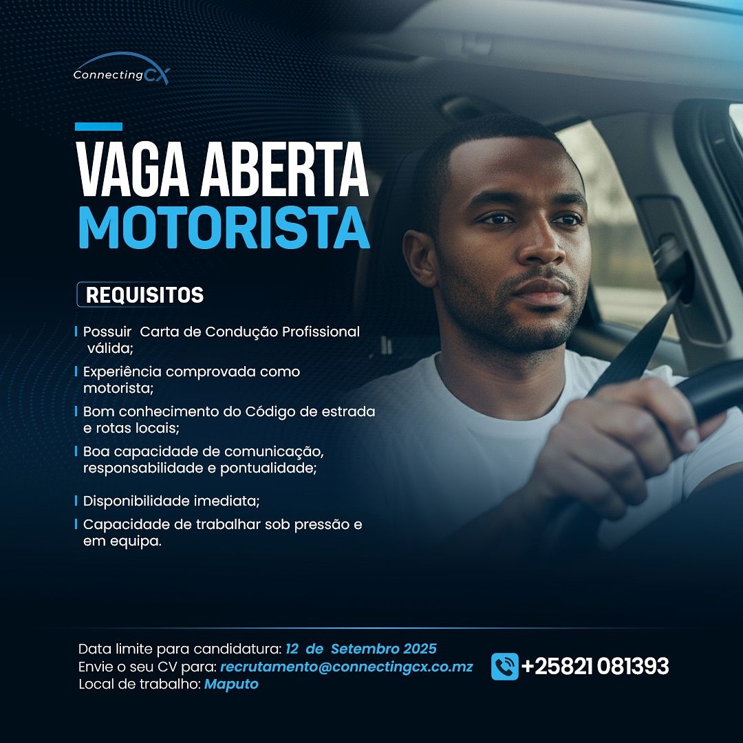Vaga – Motorista Profissional