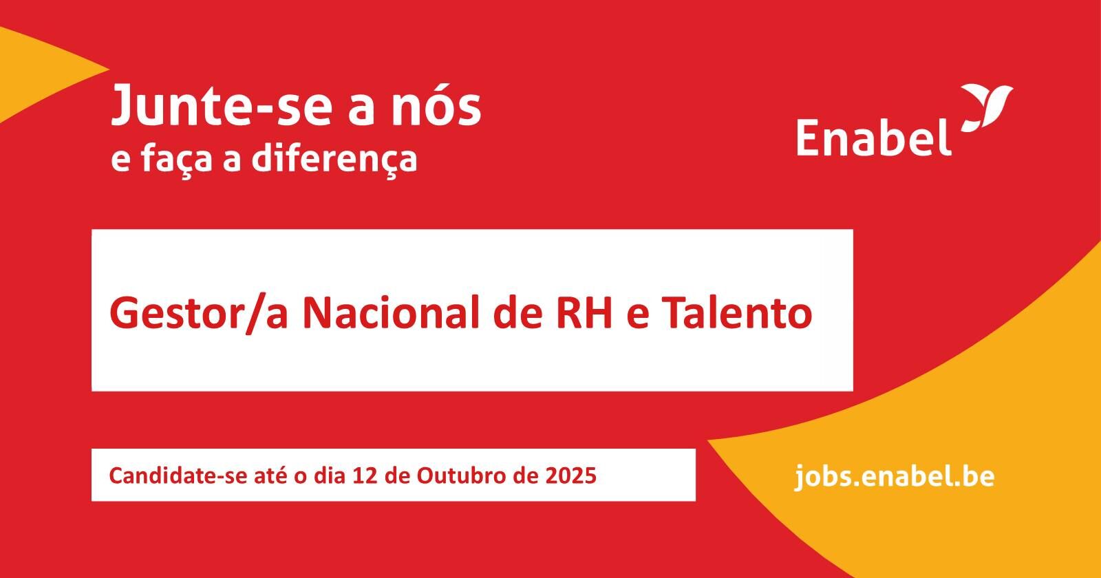 Vaga – National HR & Talent Manager