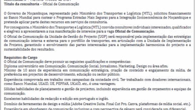 Vaga – Oficial de Comunicação