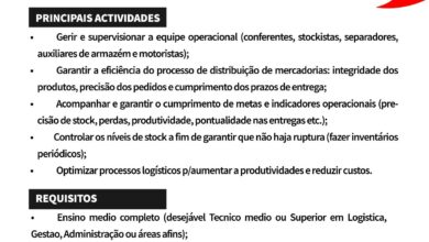 Vaga – Supervisor de Armazém