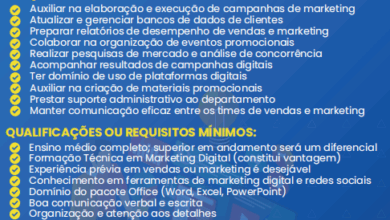 Vaga – Técnico de Marketing Digital