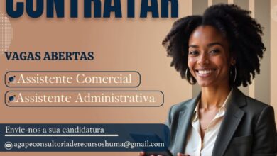 Vagas – Assistente Comercial & Assistente Administrativa