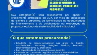 Vaga de Estágio – Desenvolvimento de Negócios e Parcerias