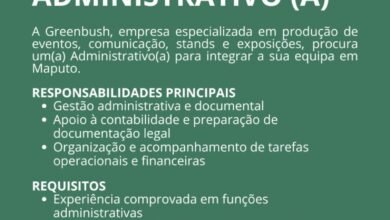 Vaga – Administrativo(a) – Maputo