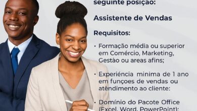 Vaga – Assistente de Vendas