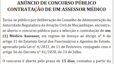 Vaga – Médico Assessor