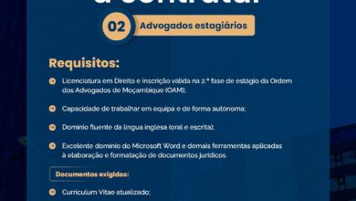 Vagas – (2) Advogados(as) Estagiários(as)