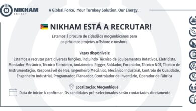 NIKHAM está a recrutar profissionais moçambicanos para projetos Offshore e Onshore!