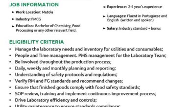 VAGA – JUNIOR QUALITY ASSURANCE OFFICER