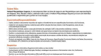 Vaga – Analista de Negócios de TI