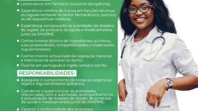 Vaga – Directora Técnica Farmacêutica -Maputo