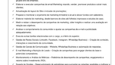 Vaga – Estagiário(a) Gestor de Marketing