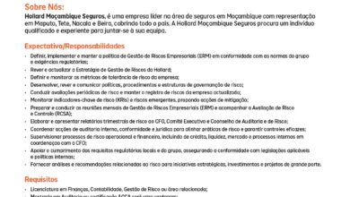 Vaga – Gestor (a) de Risco