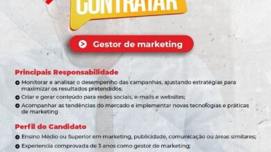 Vaga – Gestor de marketing