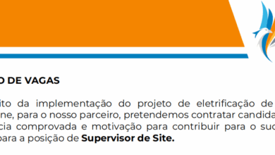Vaga – Supervisor de Site