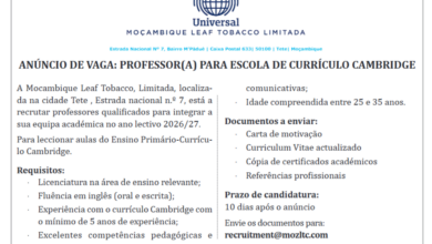Vagas – Professores/as