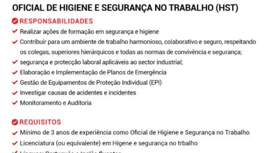 Vaga – Oficial de Higiene e Segurança no Trabalho (HST) – Montepuez