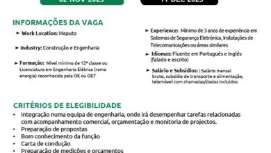 Vaga – TÉCNICO ORÇAMENTISTA
