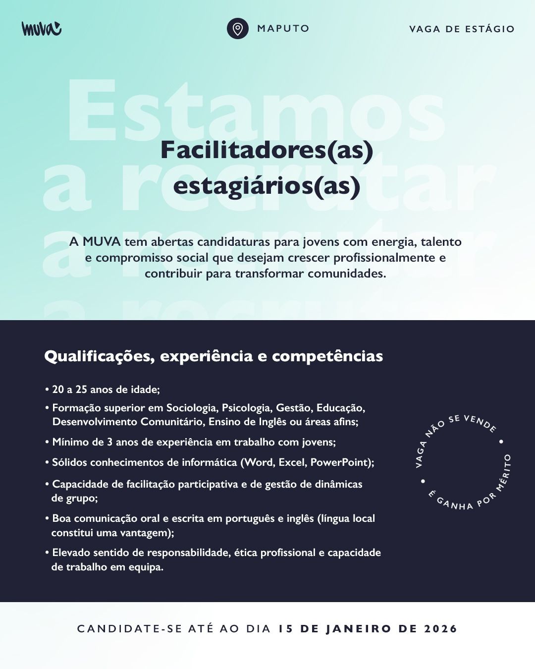 Vagas – Estagiários(as) Facilitadores(as)