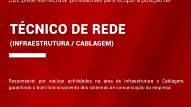 Vaga – Técnico de Rede (Infraestrutura / Cablagem)