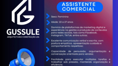 Vaga de Estágio – Assistente Comercial