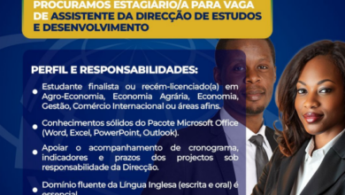 Vaga de Estágio – Direcção de Estudos e Desenvolvimento