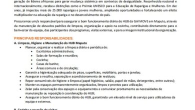 Vaga – AUXILIAR DE LIMPEZA E SERVIÇOS GERAIS
