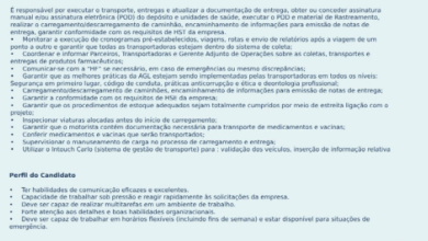Vaga – Agente de Despacho de Mercadorias
