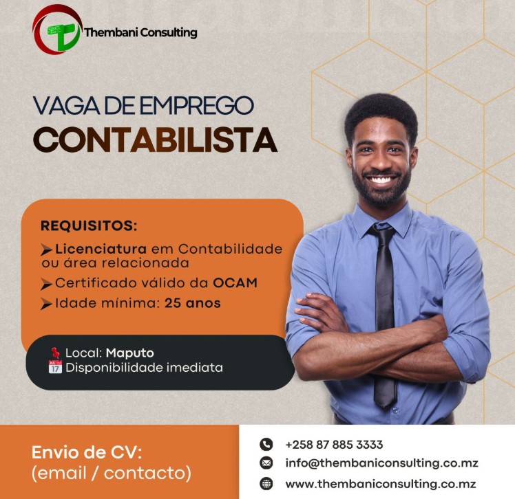 Vaga – Contabilista – Maputo