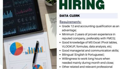 Vaga – Data Clerk