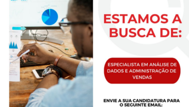 Vaga – Especialista em Análise de Dados e Administração de Vendas
