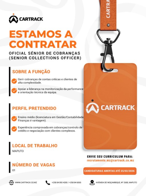 Vaga – Oficial Sénior de Cobranças