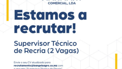 Vagas – (2) Supervisores Técnico de Recria